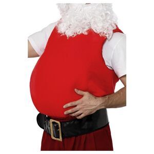 Smiffys Unisex Adult Santa Christmas Belly Stuffer / Red